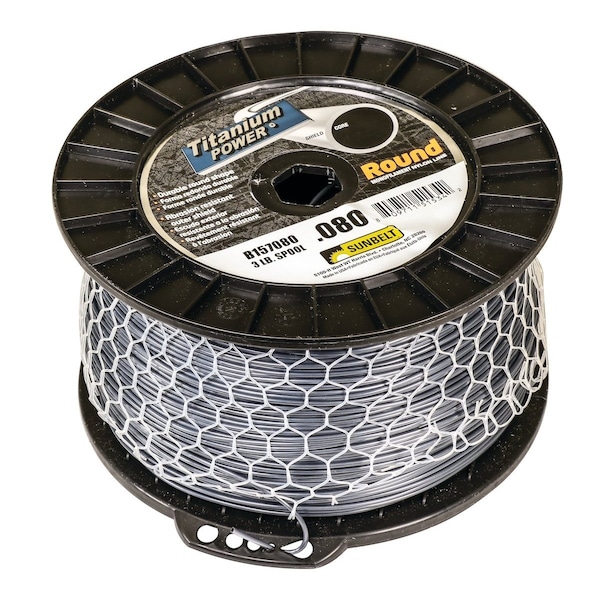 A & I Products Titanium Power Trimmer Line, .080" round 8" x8" x4.5" A-B157080 - main
